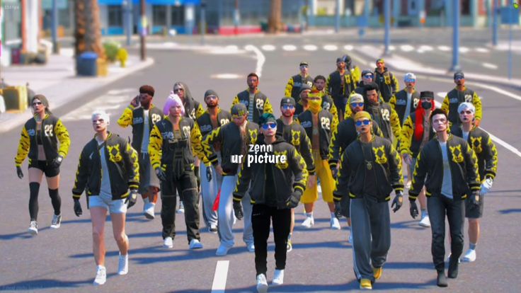 Crew rolling through the city